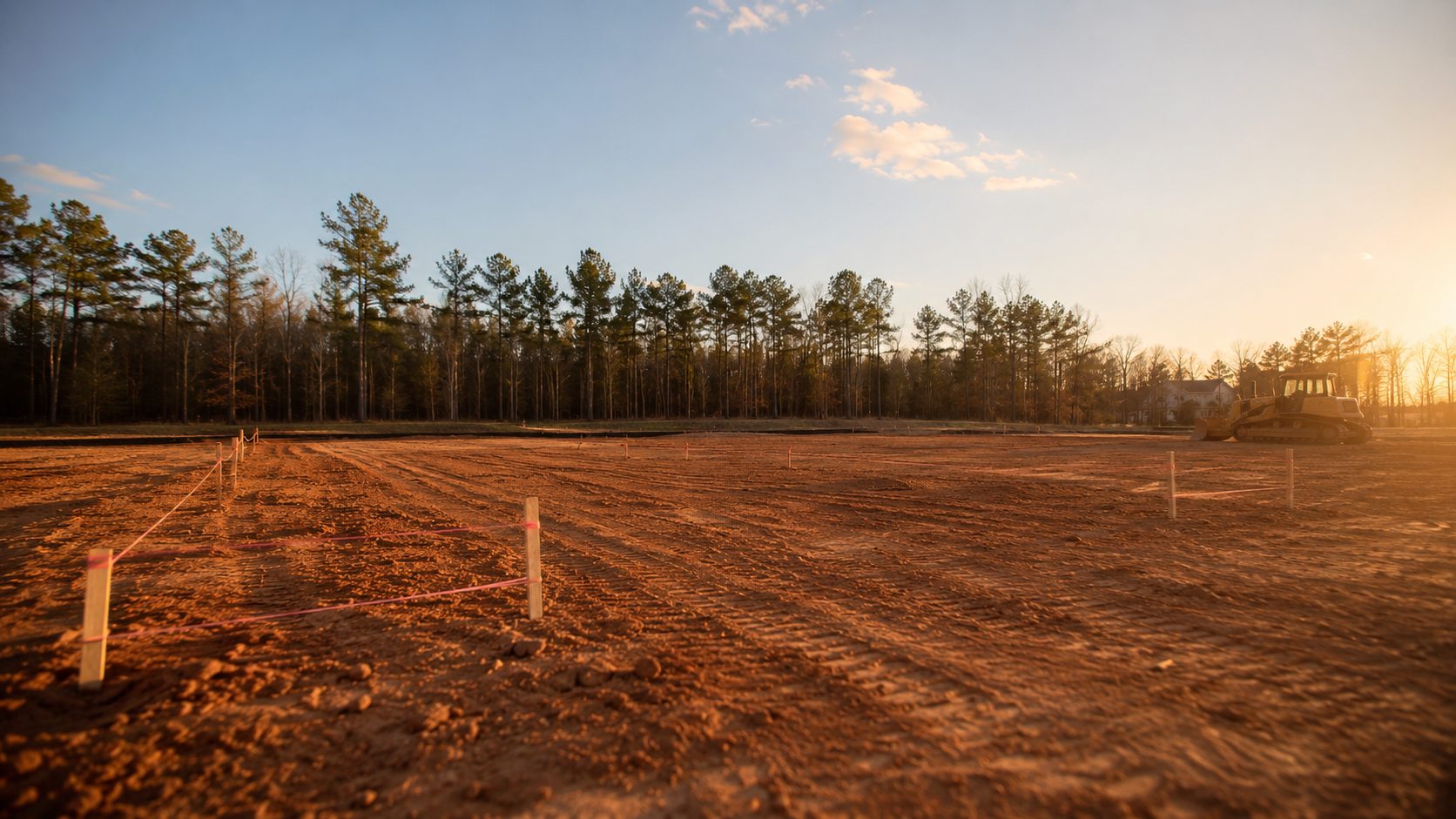 Clean, build-ready lot