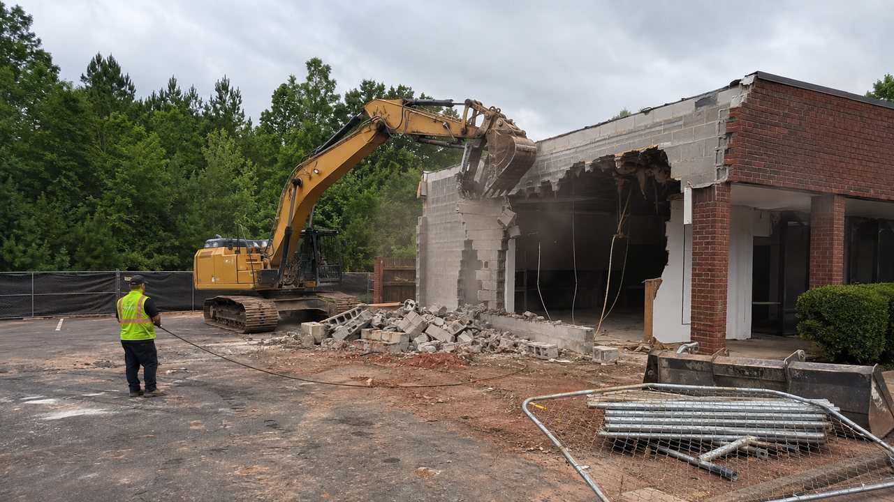 Commercial building demolition