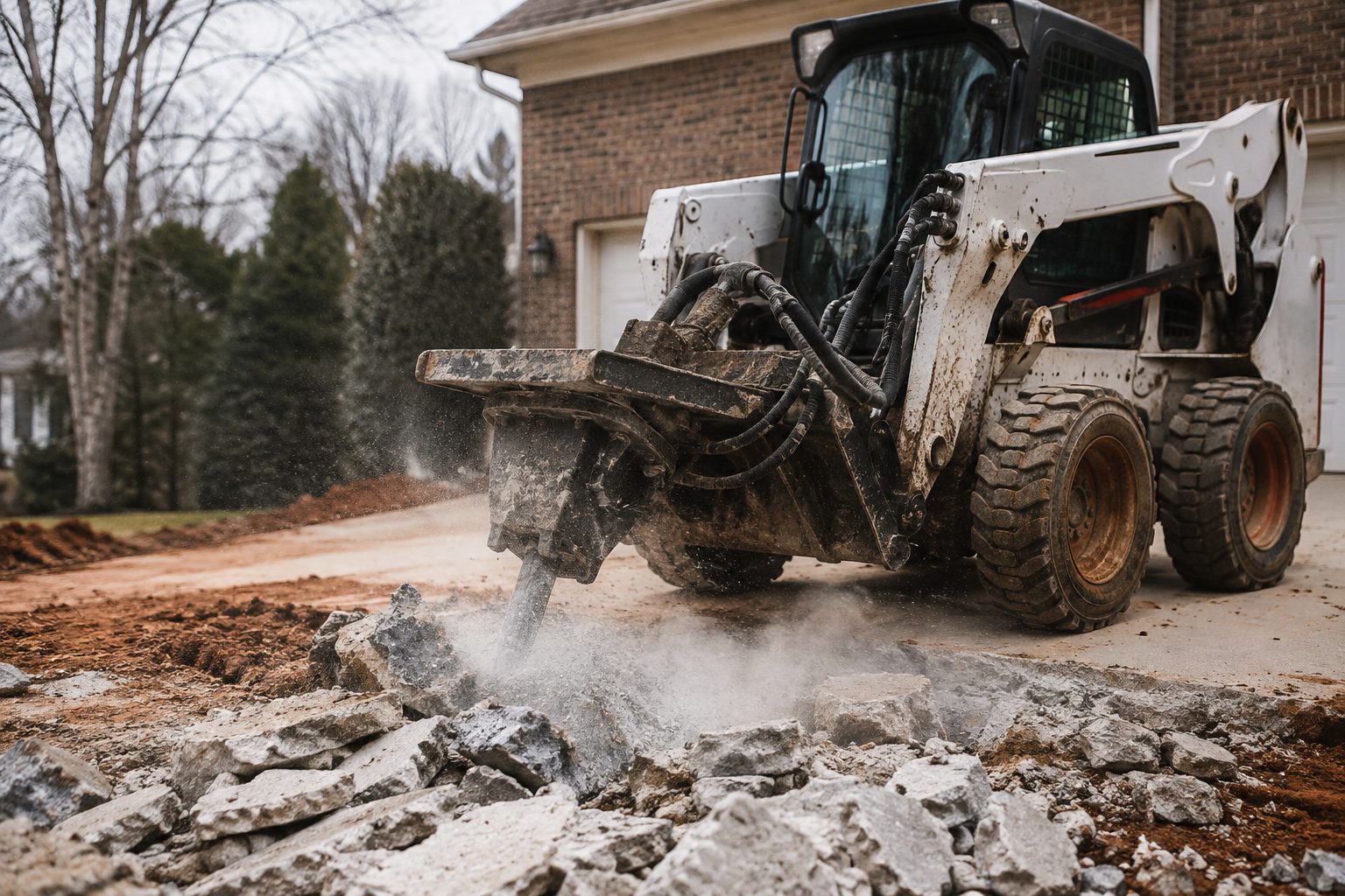 Concrete slab removal