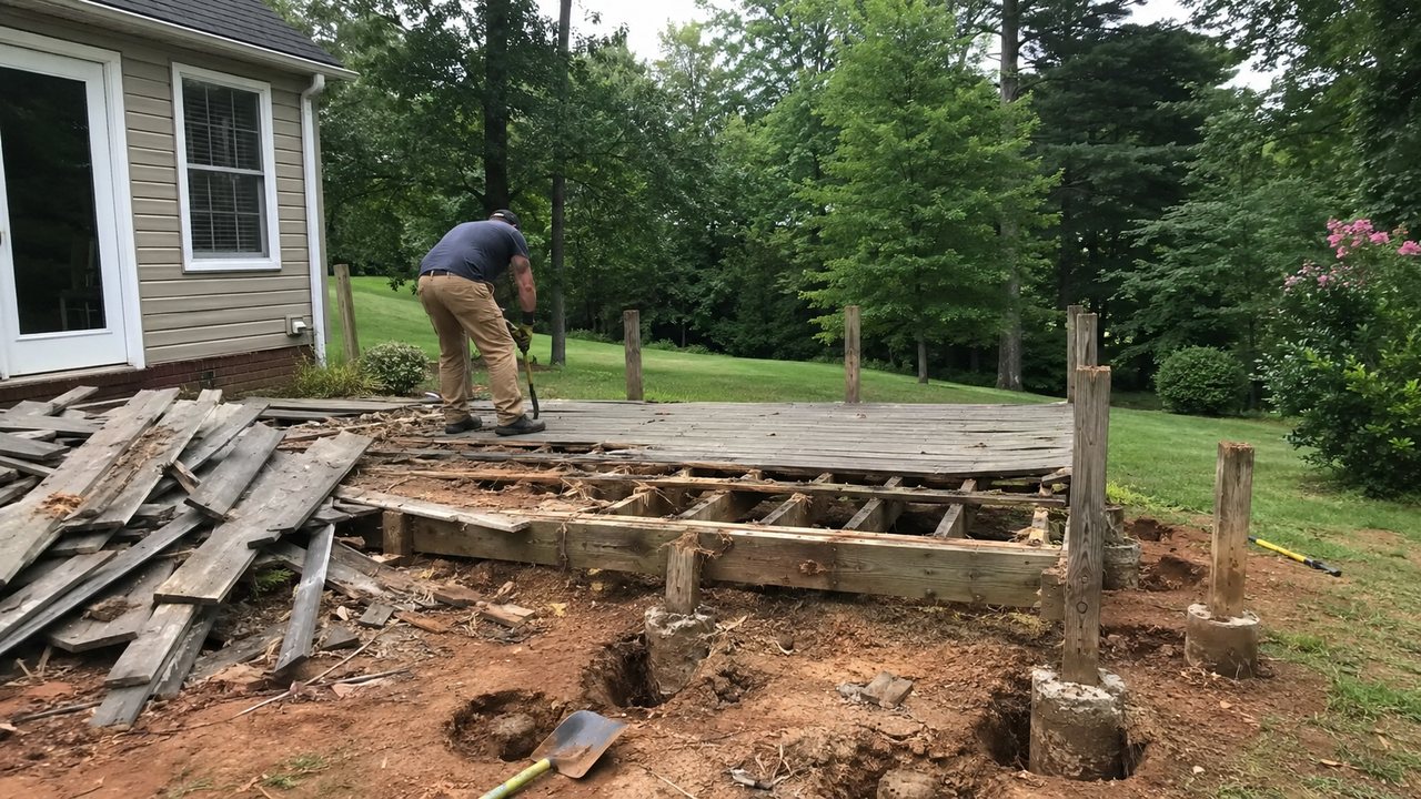 Deck and porch removal