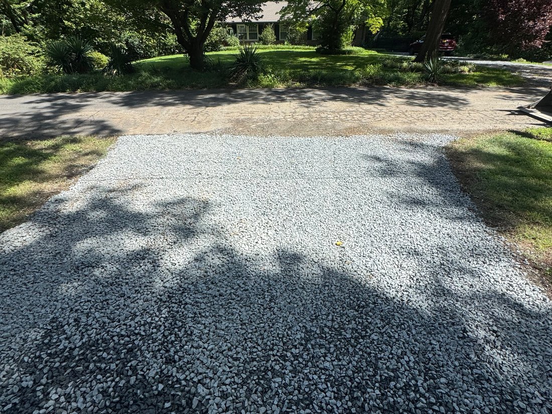 After: new gravel driveway installed