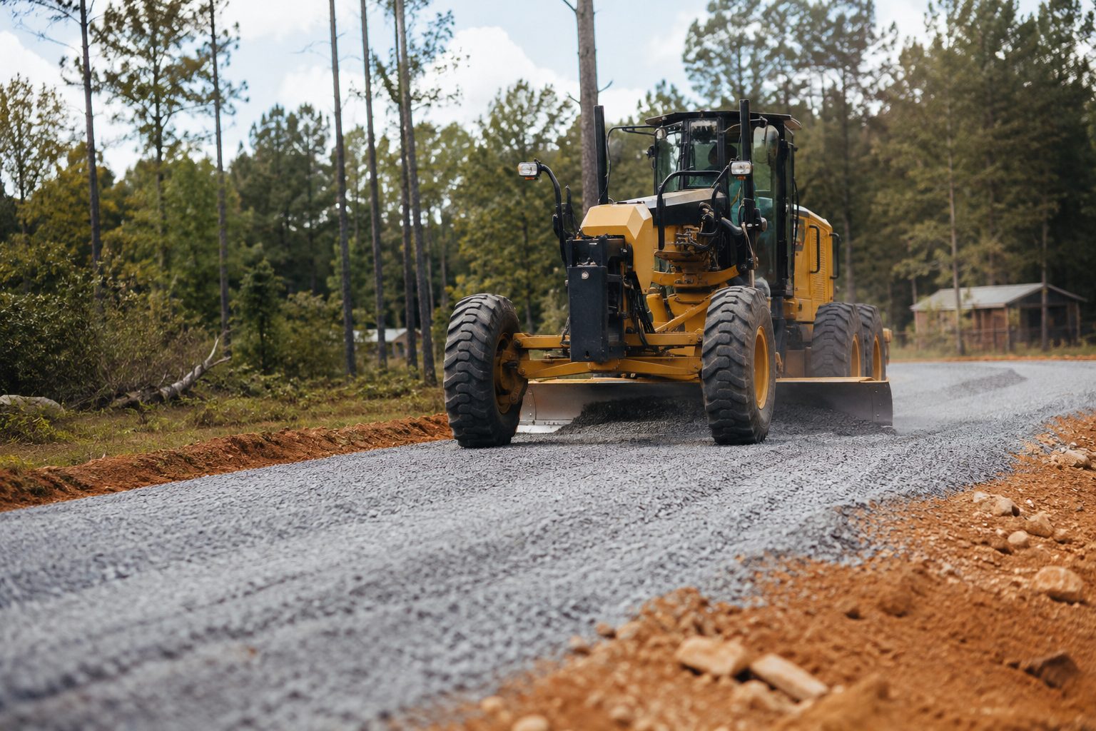 Grading a gravel drive